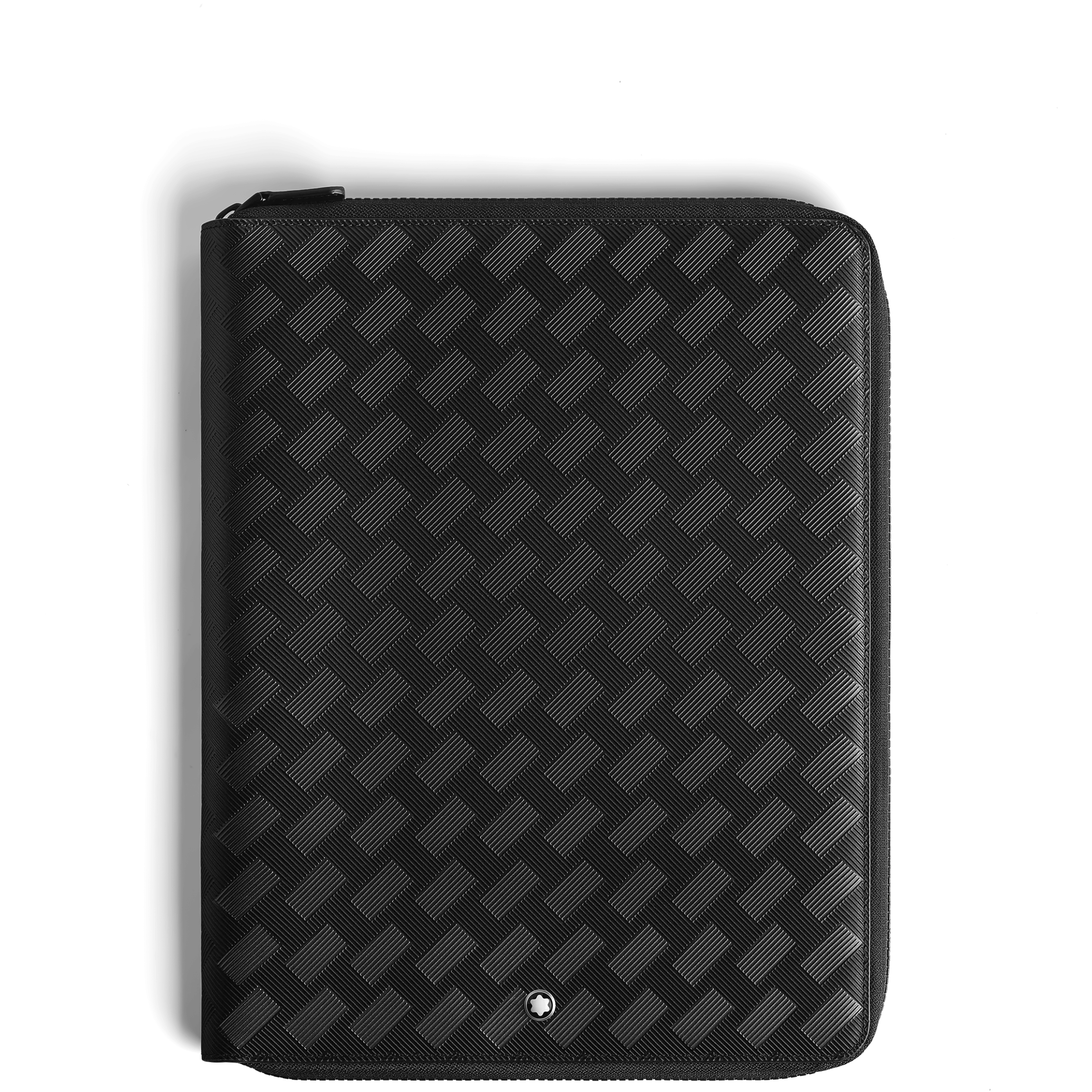 Medium Notebook Holder with zip in Extreme Leather