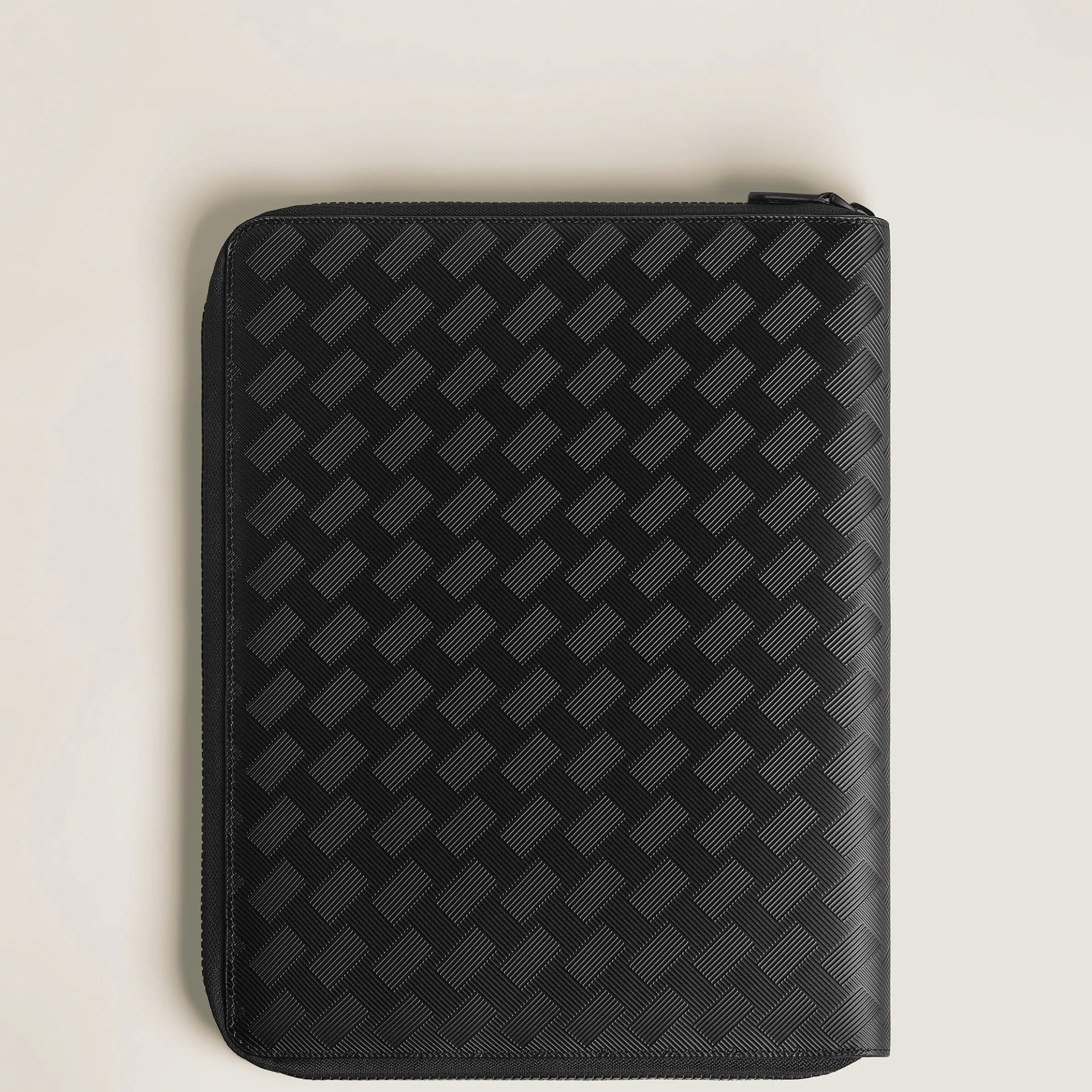 Medium Notebook Holder with zip in Extreme Leather