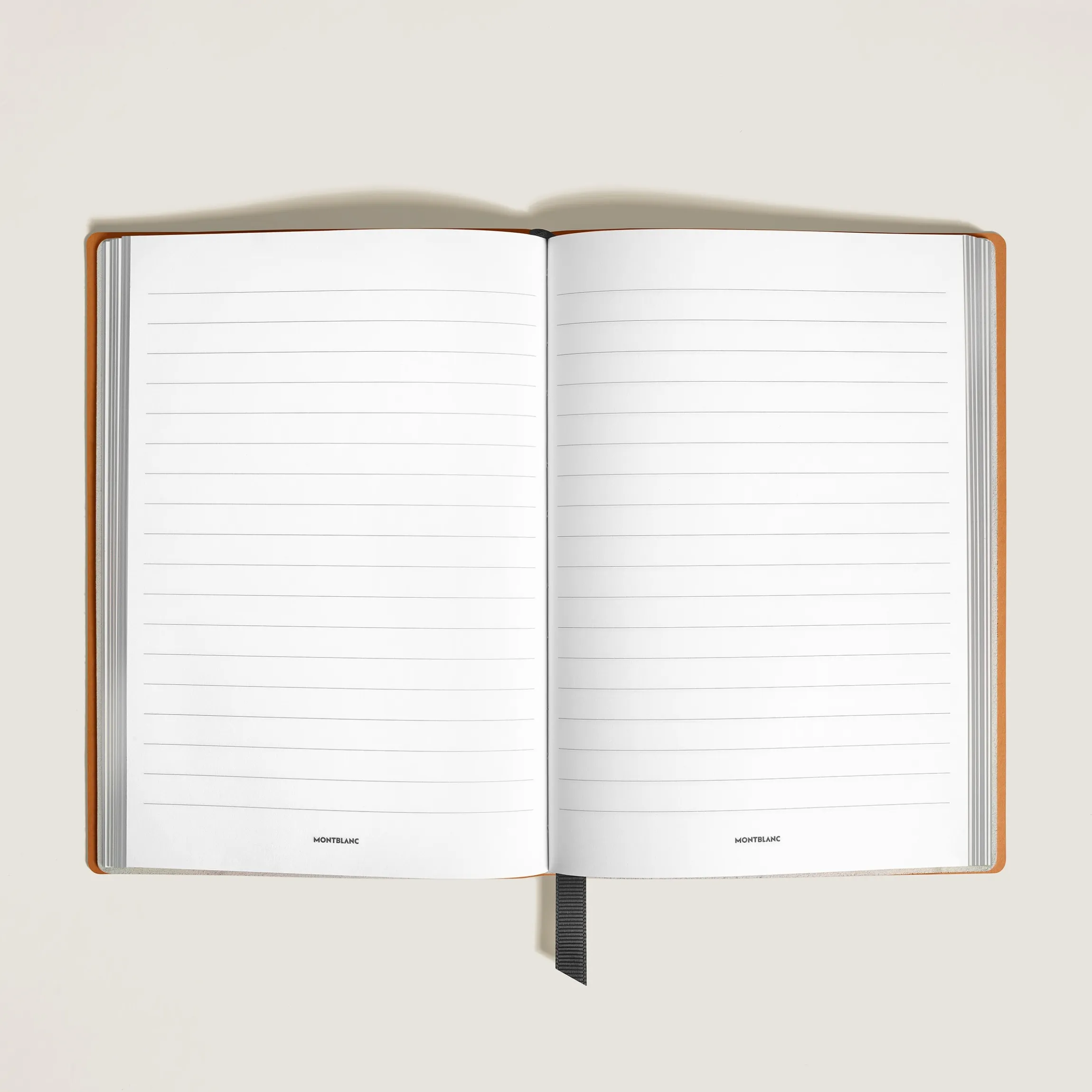 Medium Notebook in Sartorial Leather, Lined Pages