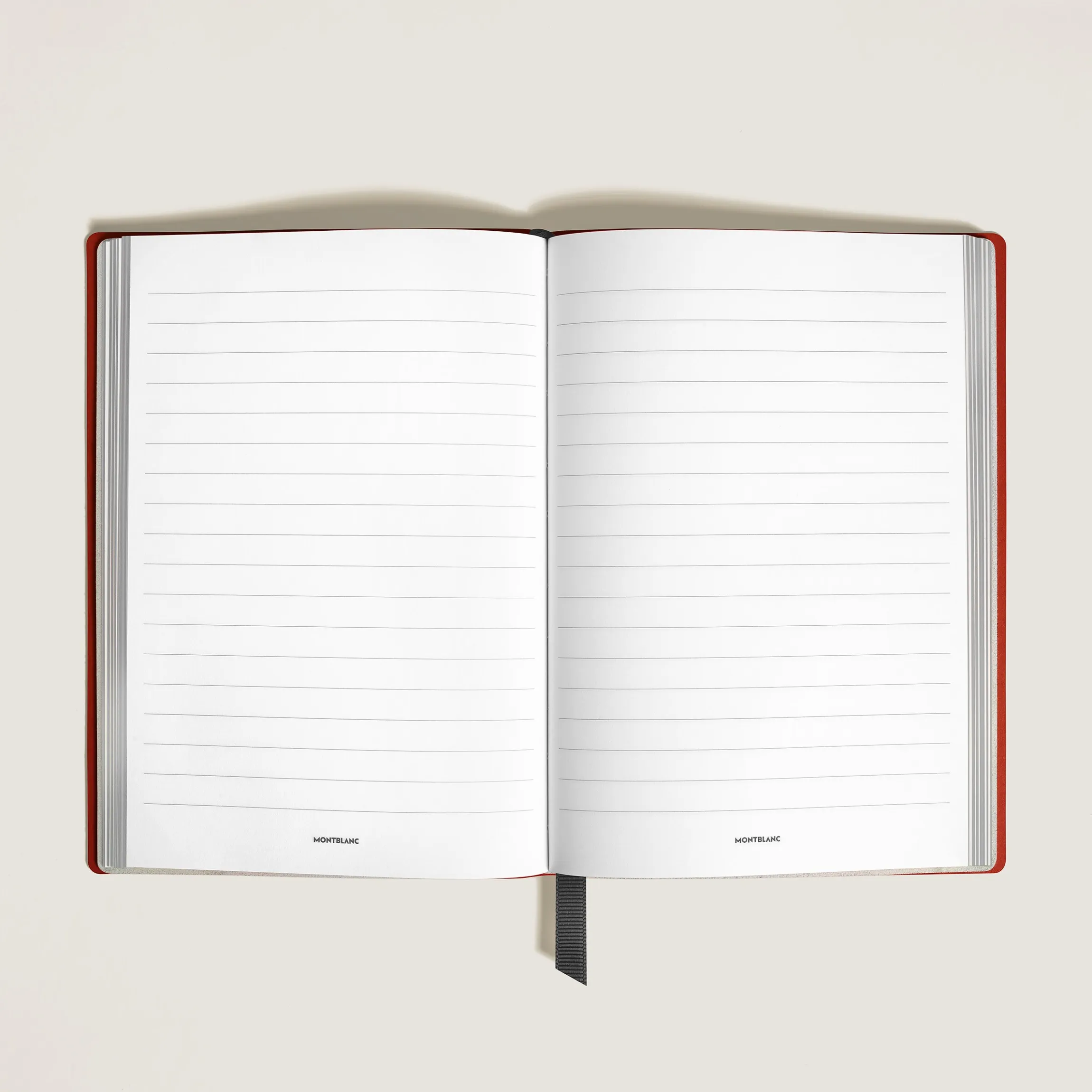 Medium Notebook in Sartorial Leather, Lined Pages