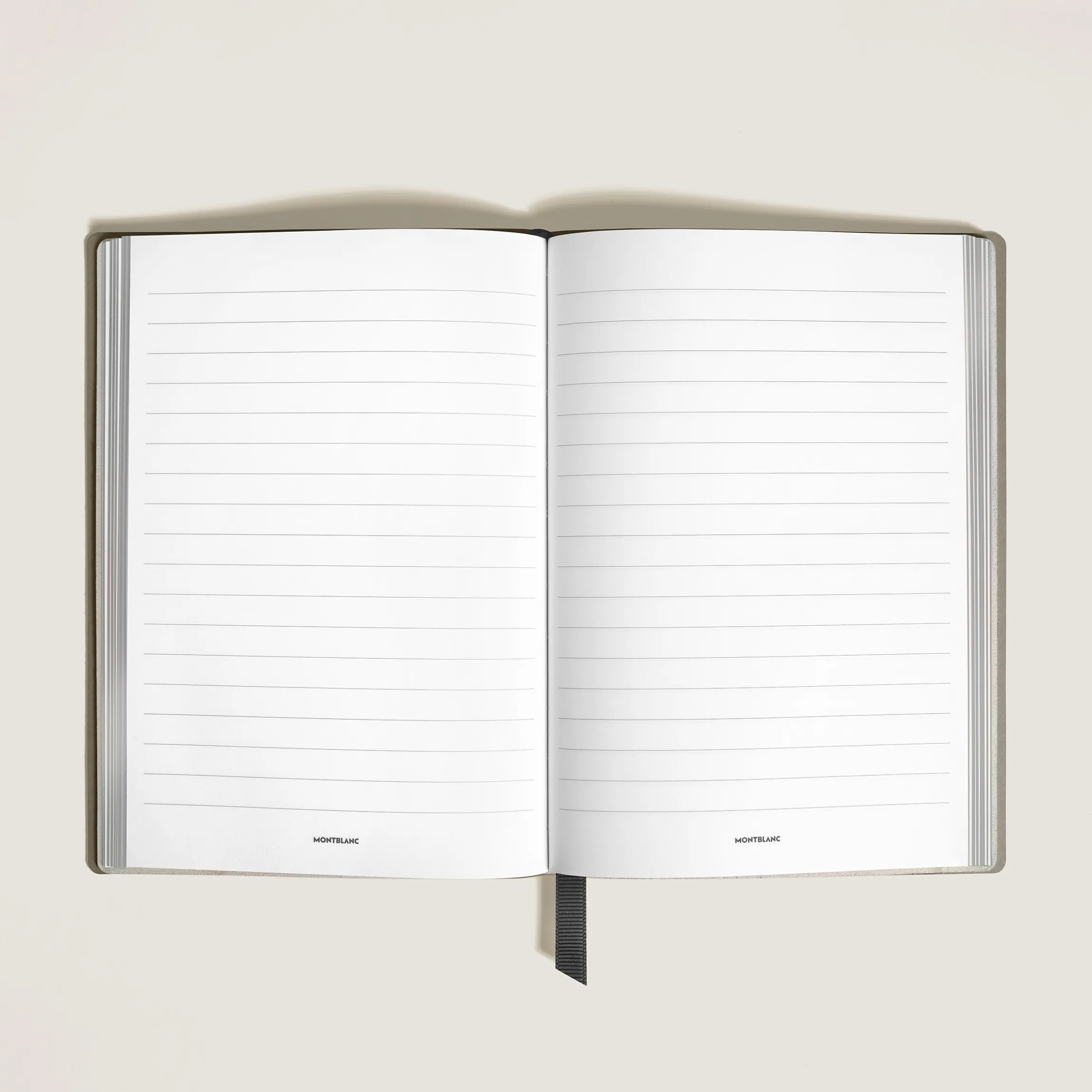Medium Notebook in Sartorial Leather, Lined Pages