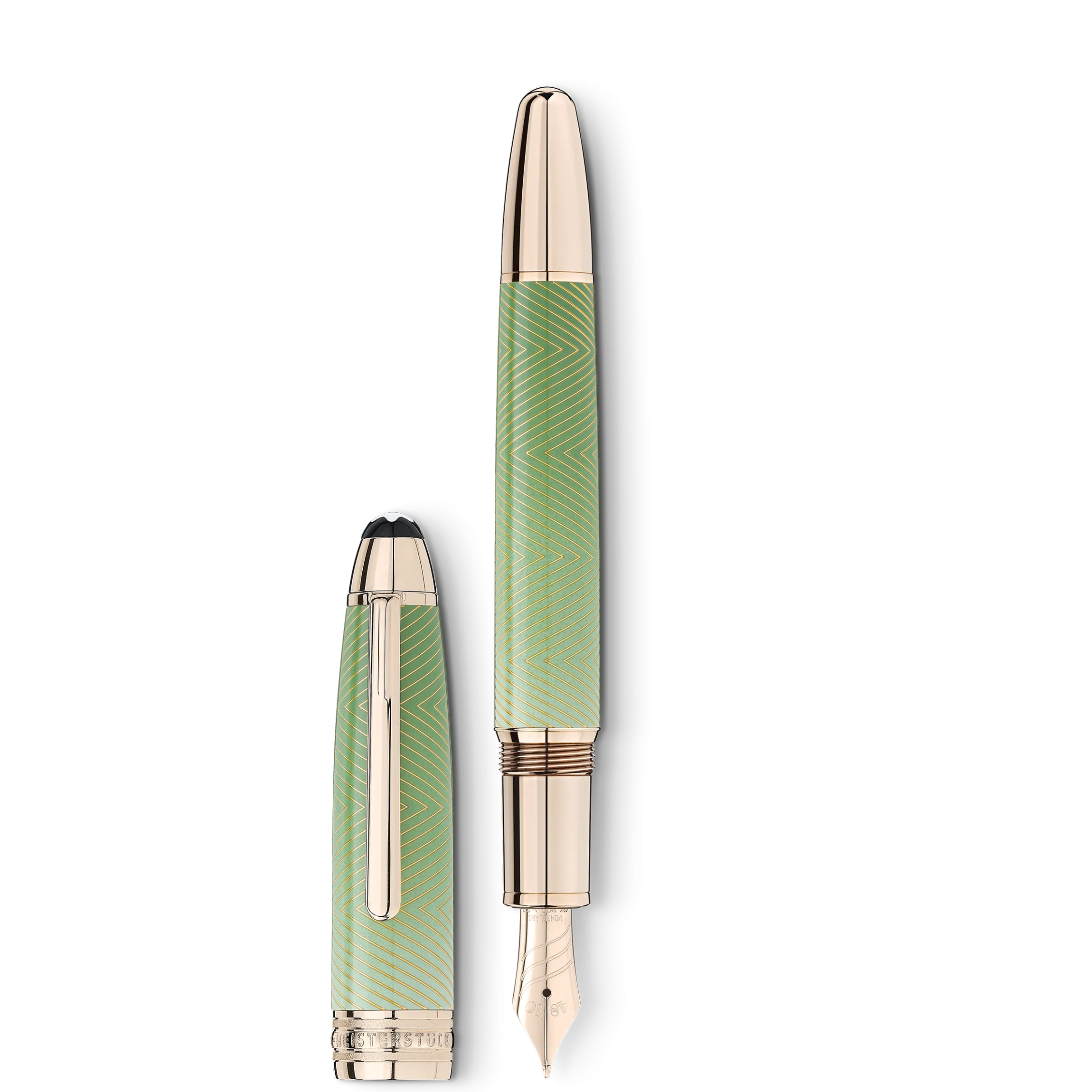 Meisterstück Calligraphy Solitaire Celadon Dégradé Fountain Pen Curved Nib