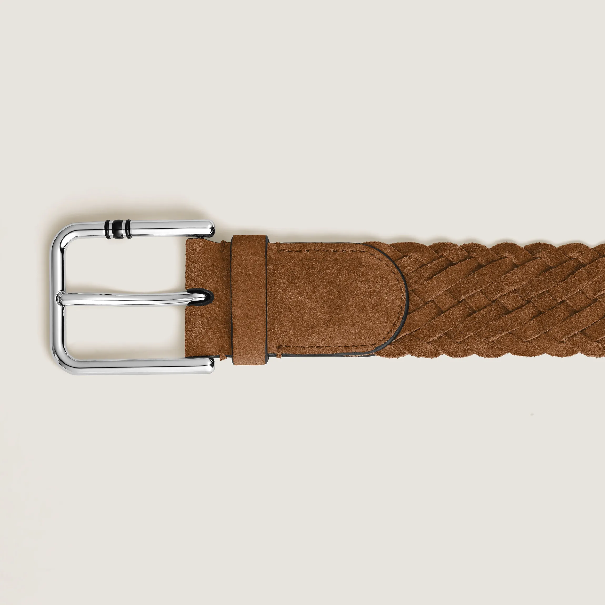 35 mm Belt in Suede with Square Meisterstück Buckle L