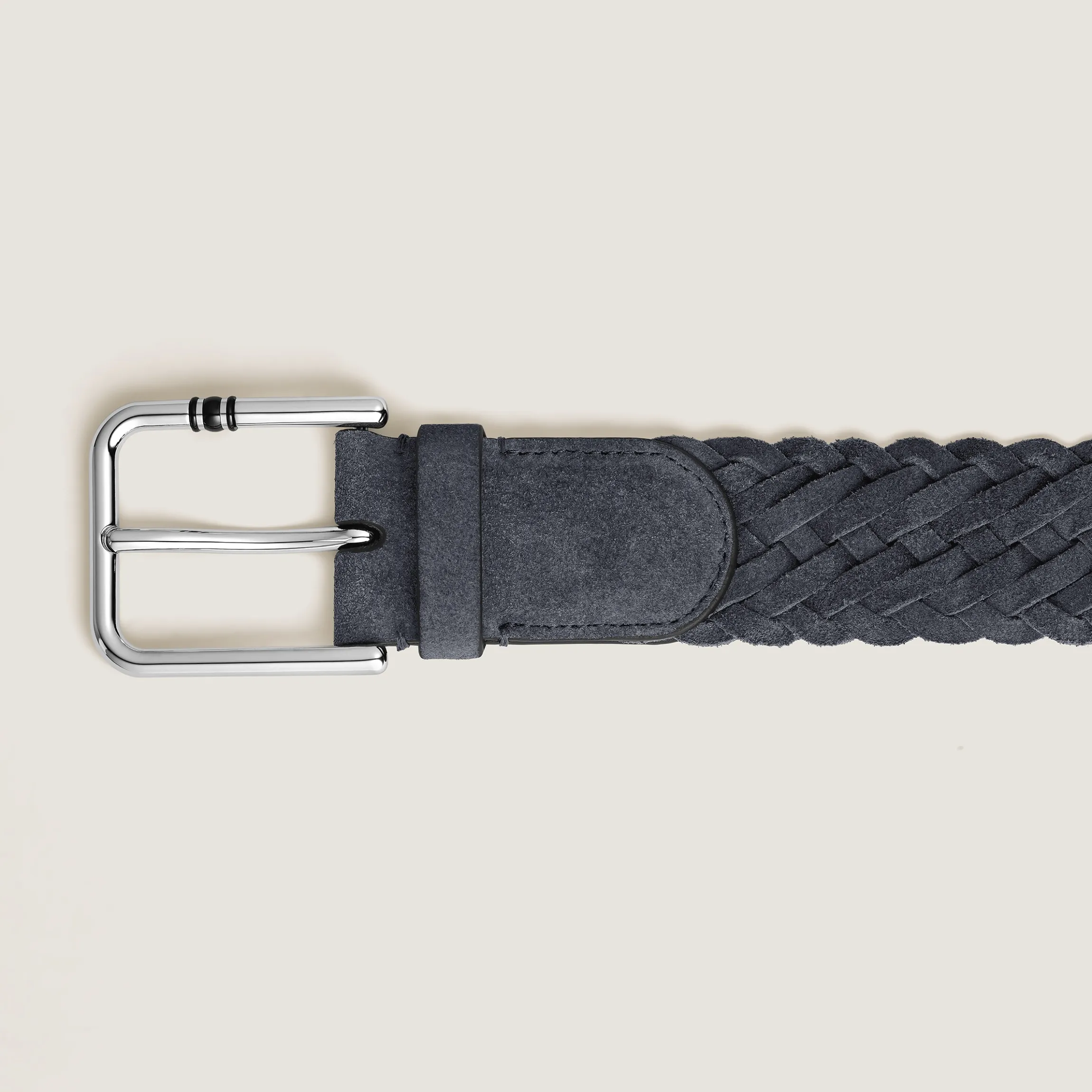35 mm Belt in Suede with Square Meisterstück Buckle L