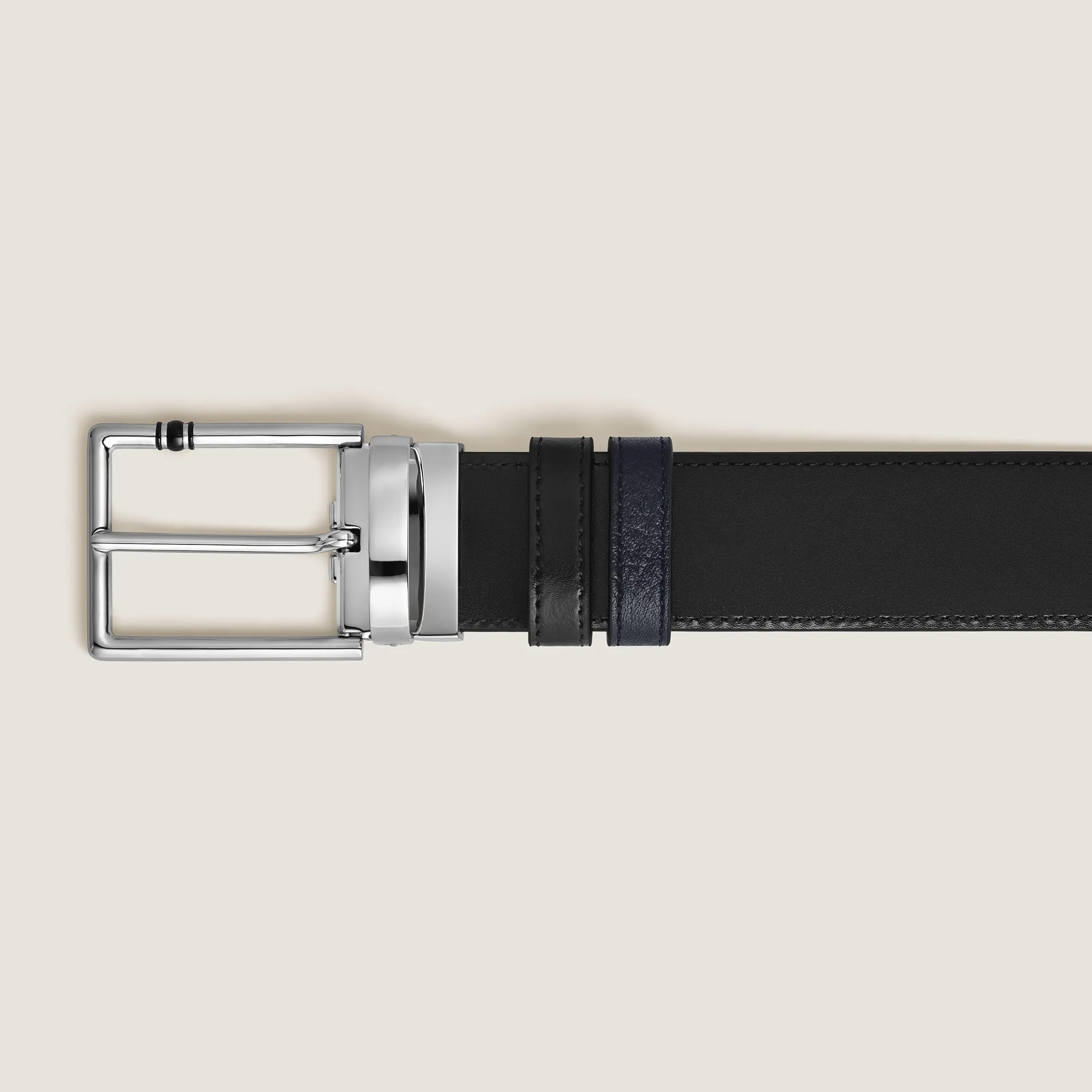 30 mm Reversible Belt in Grain Leather with Rectangular Meisterstück Buckle