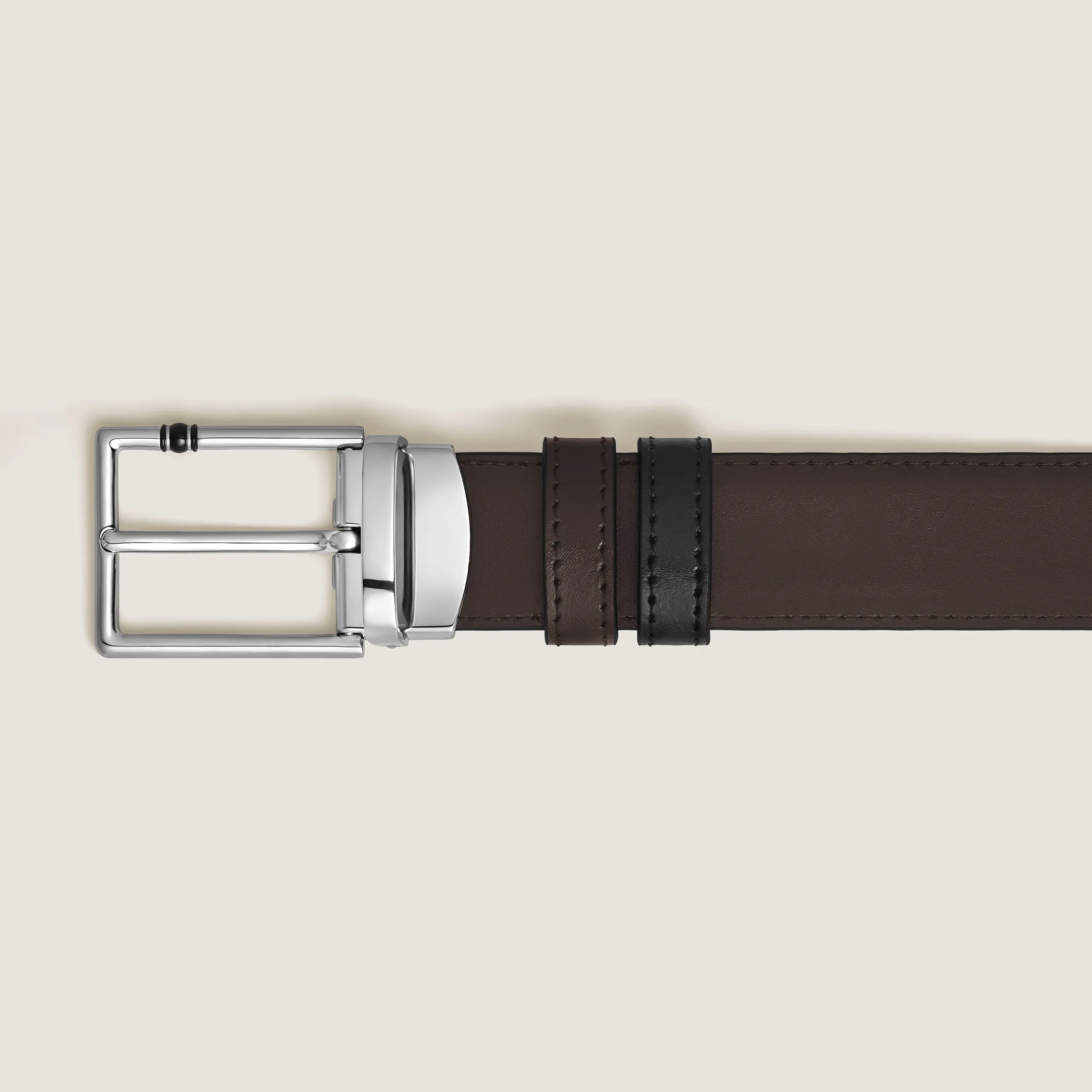 30 mm Reversible Belt in Leather with Rectangular Meisterstück Buckle