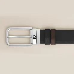 35 mm Reversible Belt in Meisterstück Leather with Rectangular Buckle