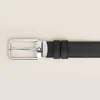 30 mm Reversible Belt in Sartorial Leather with Rectangular Buckle
