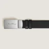 30 mm Reversible Belt in Sartorial Leather with Plate Buckle