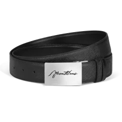 35 mm Reversible Belt in Sartorial Leather with Plate Buckle