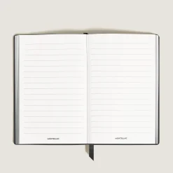Notebook Large, Black Leather, Black, Lined Pages