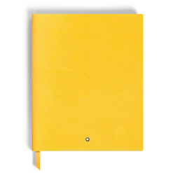 Notebook Large, Saffiano Leather, Modena Yellow - Lined Pages