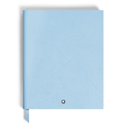 Notebook Large, Saffiano Leather, Pale Blue - Lined Pages