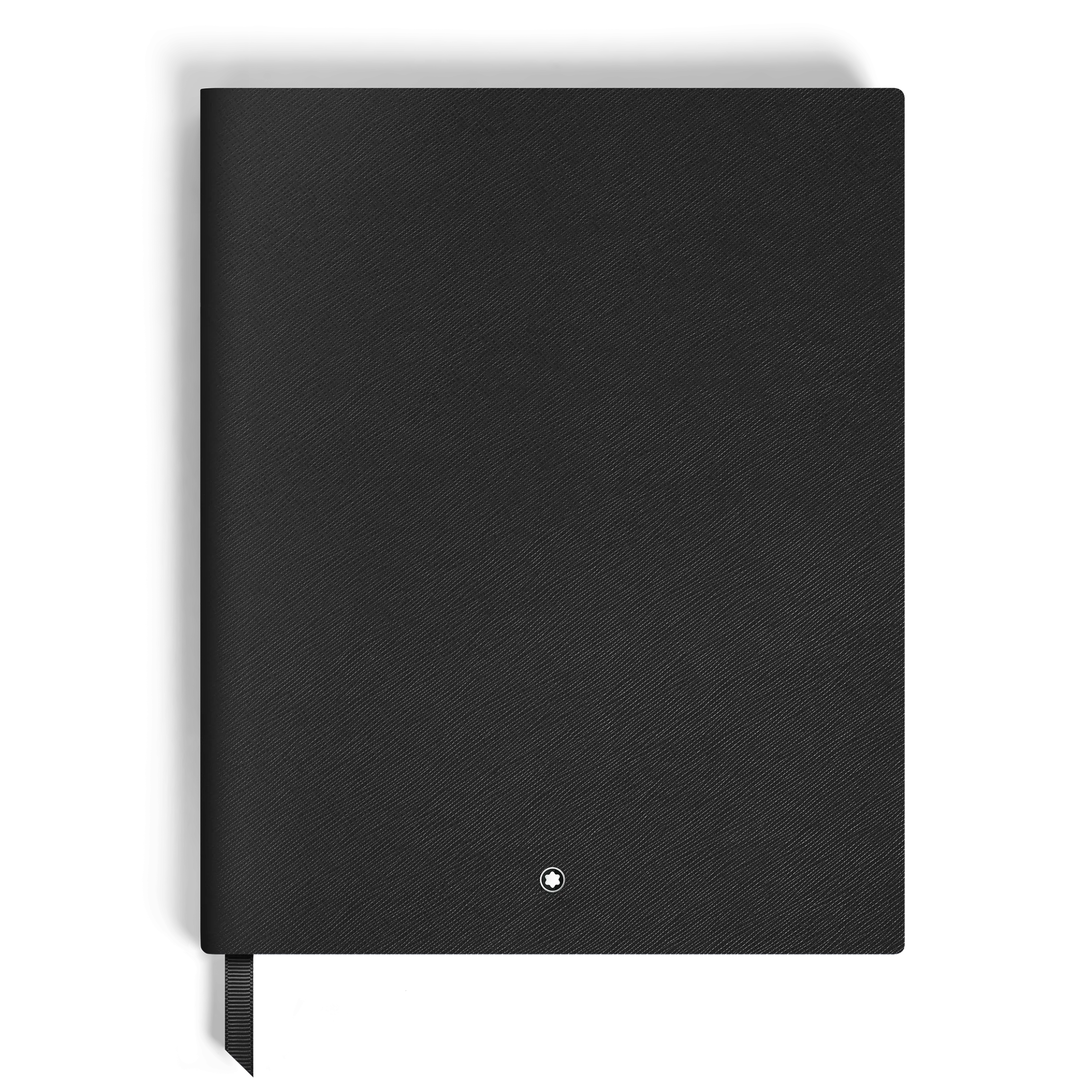 Notebook Large, Saffiano Leather, Black - Blank Pages
