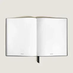 Notebook Large, Saffiano Leather, Black - Blank Pages