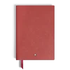 Notebook Medium, Brick Red Leather, Red, Lined Pages