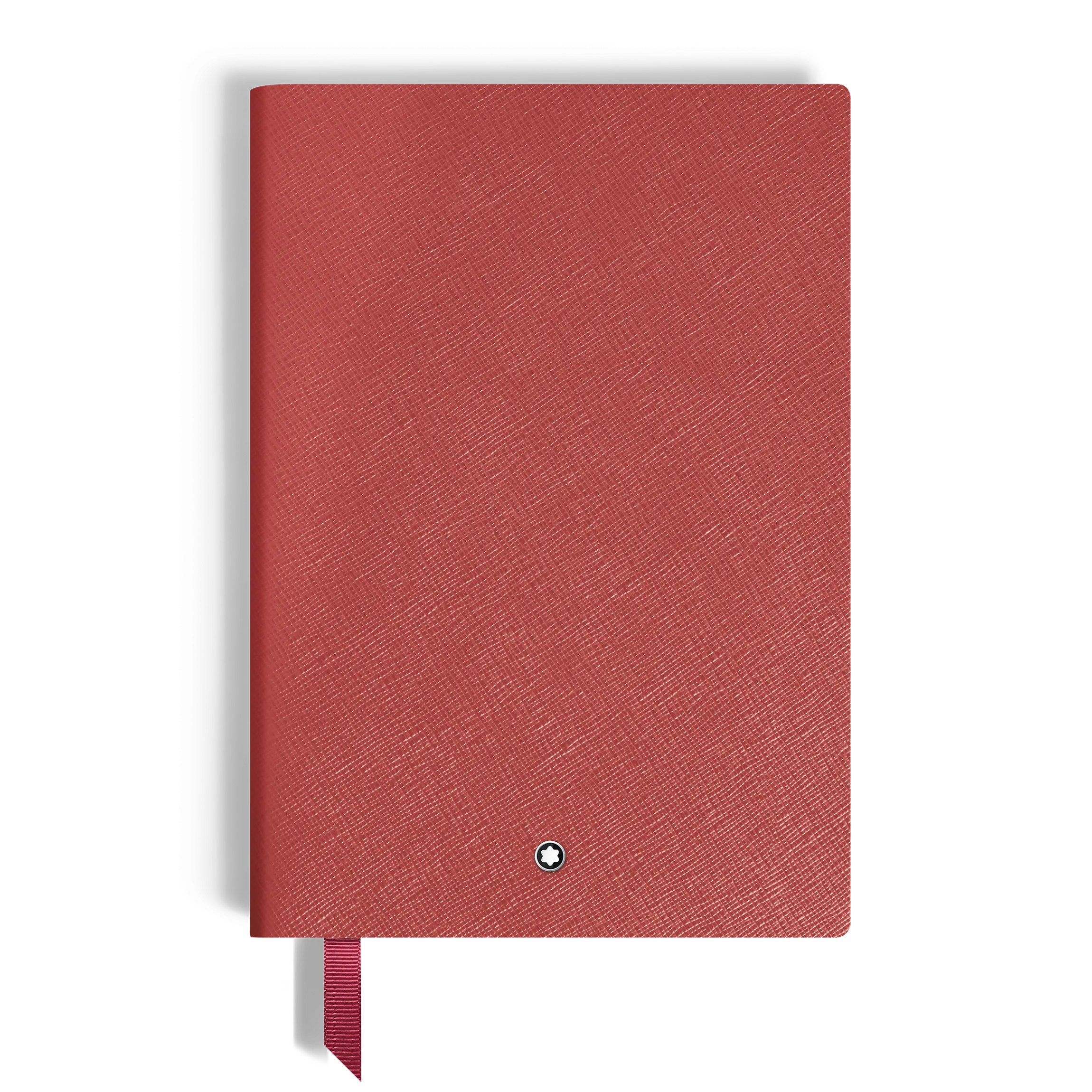 Notebook Medium, Brick Red Leather, Red, Lined Pages