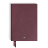 Notebook Medium, Cassis Leather, Burgundy, Lined Pages
