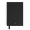 Notebook Medium, Saffiano Leather, Black - Lined Pages
