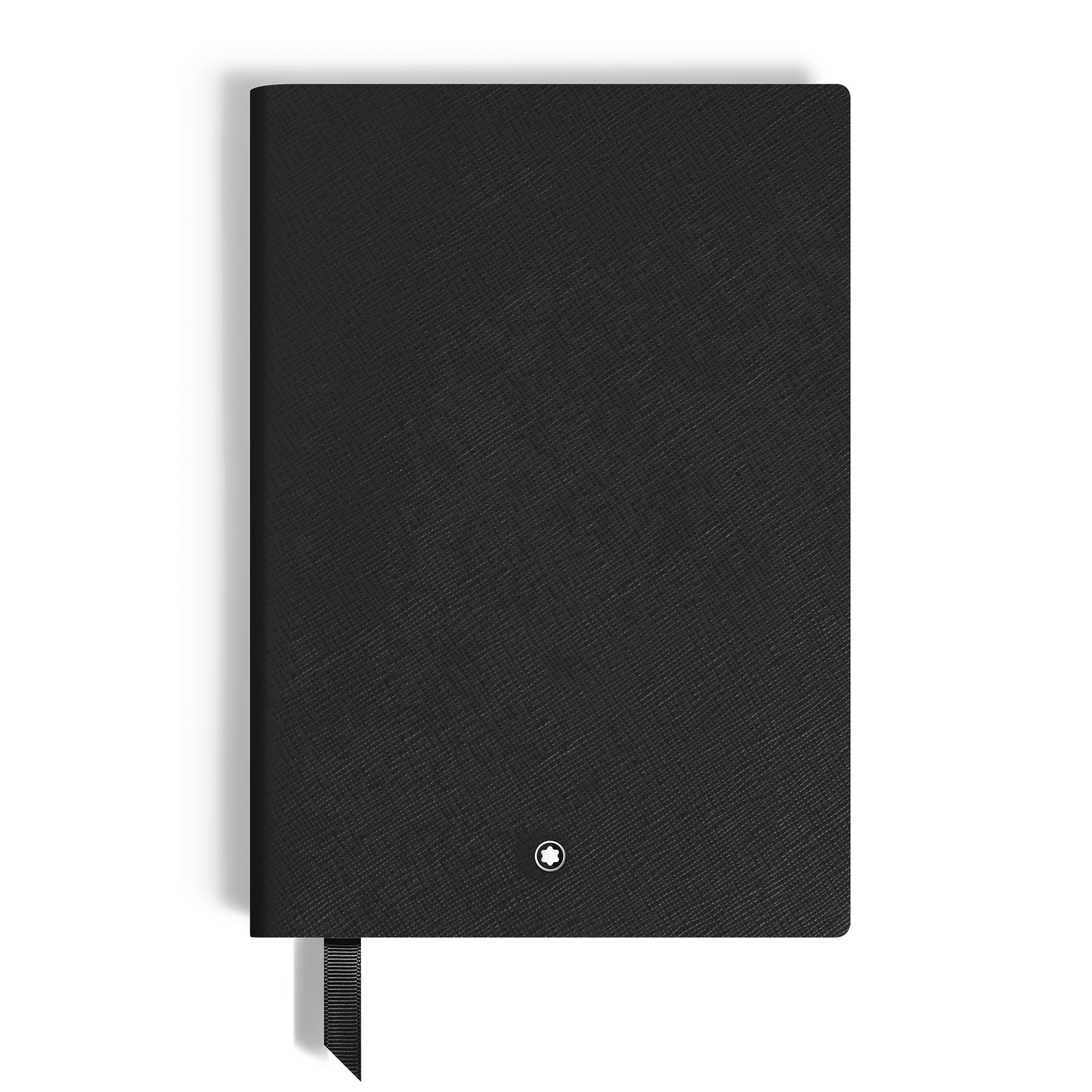 Notebook Medium, Saffiano Leather, Black - Lined Pages