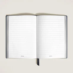 Notebook Medium, Saffiano Leather, Blue - Lined Pages