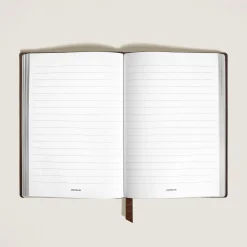 Notebook Medium, Saffiano Leather, Tobacco - Lined Pages