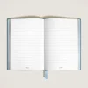 Notebook Medium, Saffiano Leather, Pale Blue - Lined Pages