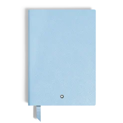 Notebook Medium, Saffiano Leather, Pale Blue - Lined Pages