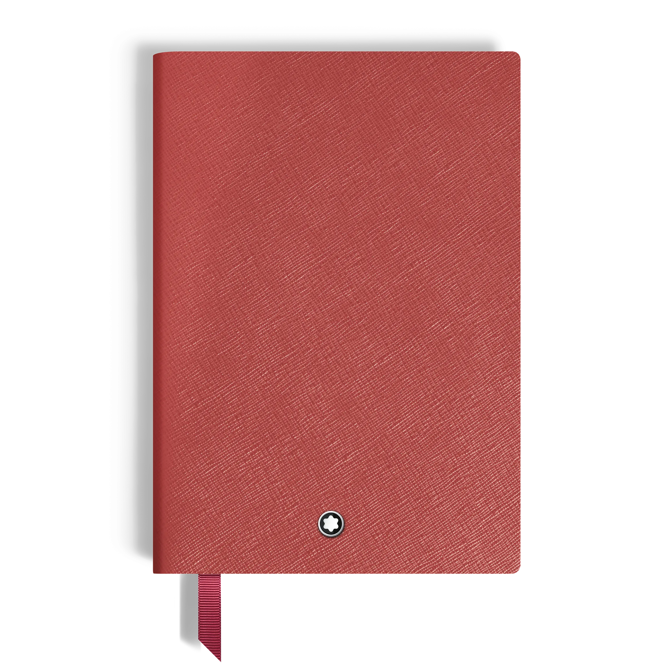 Notebook Medium, Saffiano Leather, Red - Squared Pages