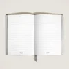 Notebook Medium, Saffiano Leather, Medium Grey - Lined Pages