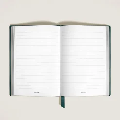 Notebook Medium, Saffiano Leather, British Green - Lined Pages