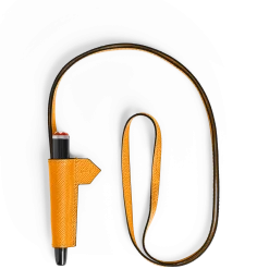 1-Pen Loop Necklace in Sartorial Leather
