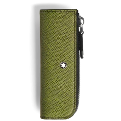 1-Pen Pouch Heritage Rouge Et Noir Baby in Sartorial Leather