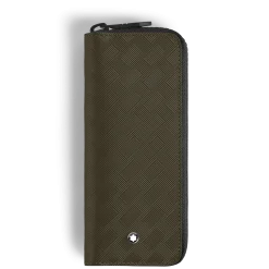 2-Pen Pouch with zip in Extreme Leather