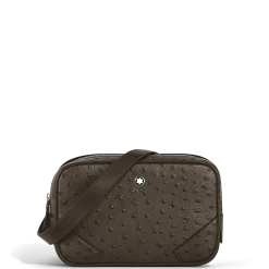 Printed ostrich mini crossbody