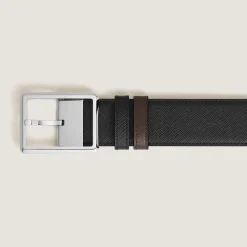 Rectangular 35 mm Reversible Belt in Sartorial Leather