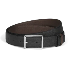 Rectangular 30 mm Reversible Belt in Sartorial Leather