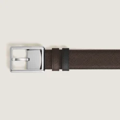 Rectangular 30 mm Reversible Belt in Sartorial Leather