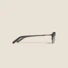 Rectangular Sunglasses with Black Metal Frame