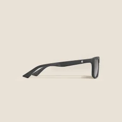 Rectangular Sunglasses with Black Acetate Frame