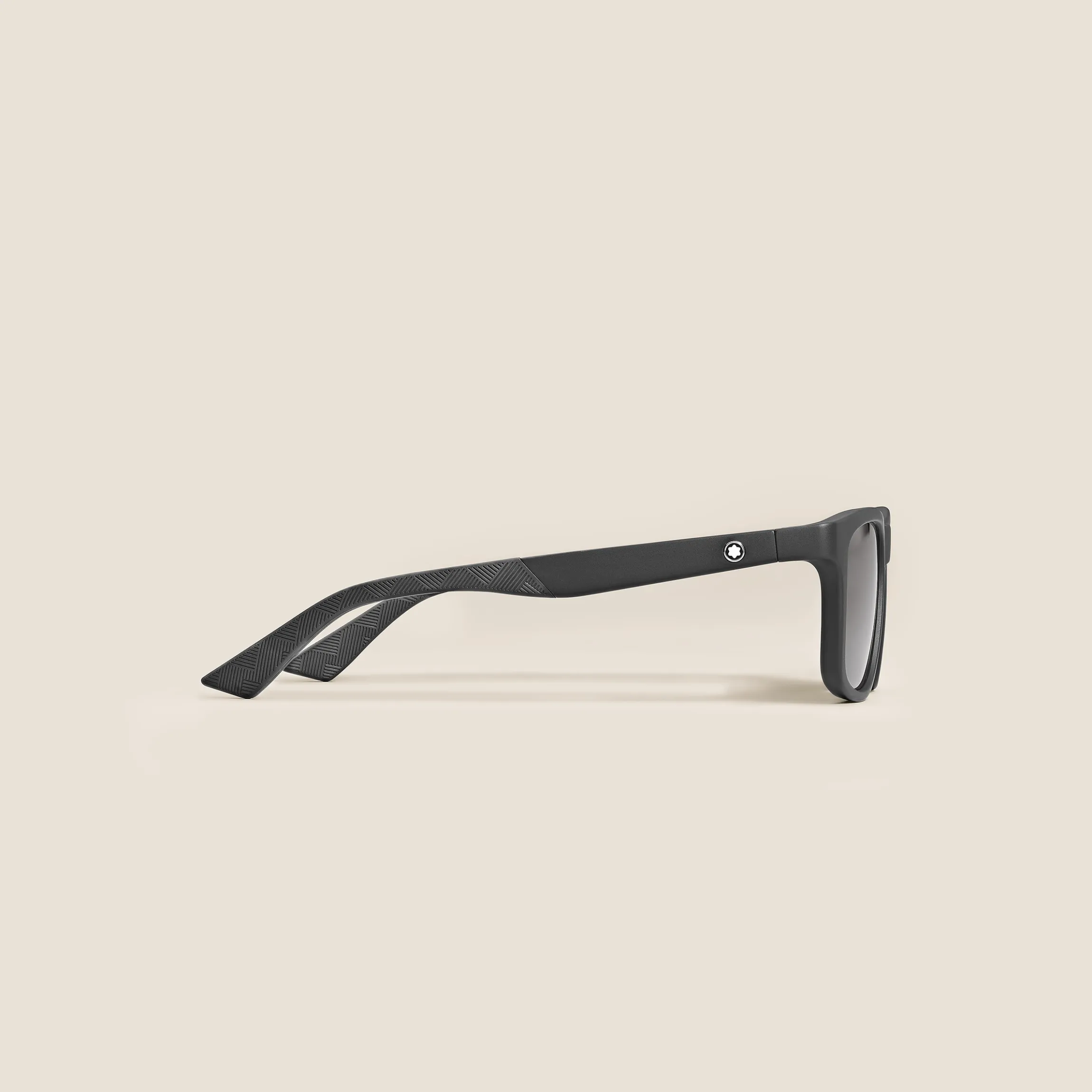 Rectangular Sunglasses with Black Acetate Frame