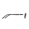 Rectangular Sunglasses with Gold-Colored Metal Frame
