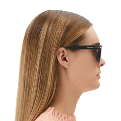Rectangular Sunglasses with Black Coloured Acetate Frame