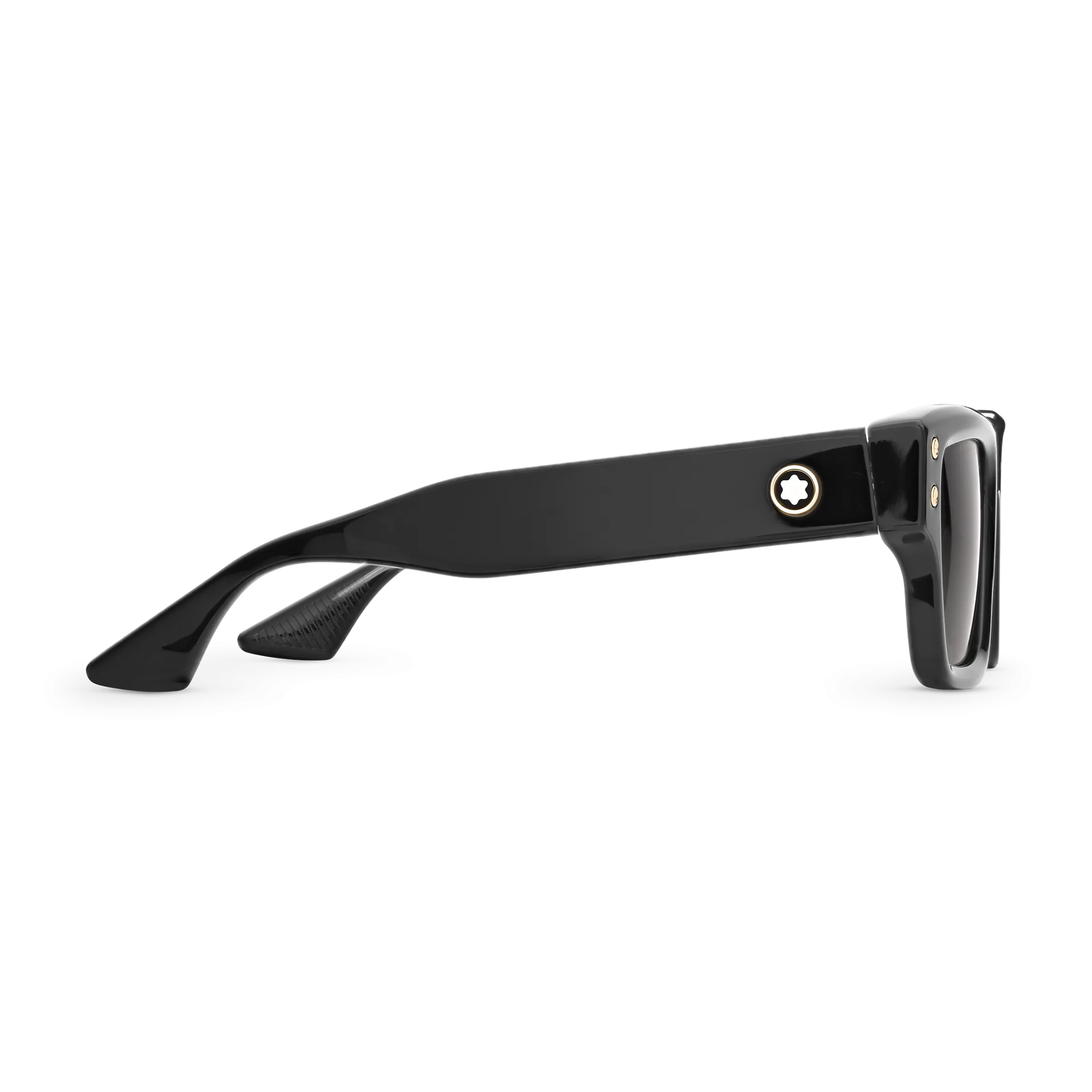 Rectangular Sunglasses with Black Coloured Acetate Frame