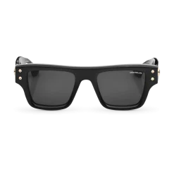 Rectangular Sunglasses with Black Coloured Acetate Frame