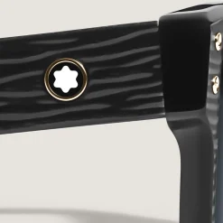 Rectangular Sunglasses with Black Coloured Acetate Frame