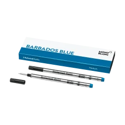 2 Rollerball Refills, Barbados Blue - Medium
