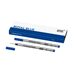 2 Rollerball Refills, Royal blue - Fine