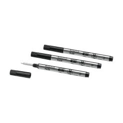 3 Rollerball Small Refills, Mystery Black - Medium