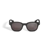 Round Sunglasses with Acetate Black Frame